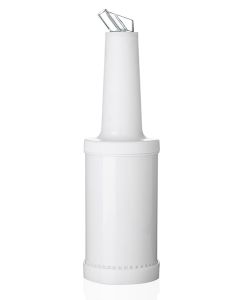 Mikseripullo/mehupullo 1,0L valkoinen