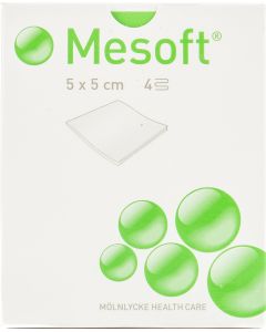 Mesoft® kuitukangastaitos 5x5cm 4-krs. apteekkipaketti 720kpl