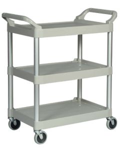 Rubbermaid tarjoiluvaunu FG342488 3-tasoa harmaa