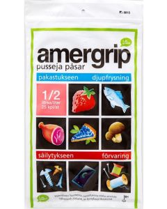 Amergrip® monikäyttöpussi 0,5L 25kpl 