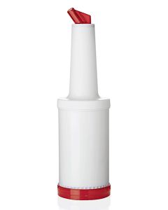 Mikseripullo/mehupullo 1,0L punainen