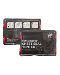 NORSE RESCUE® Ilmarintasidos, venttiilillä, 15 x 15cm, steriili