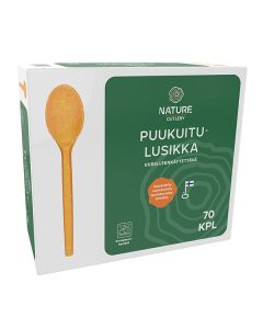 Nature Line puukuitulusikka 70kpl uudelleenkäytettävä