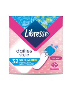 Libresse So Slim Deo Fresh pikkuhousunsuoja 32kpl yksitt&auml;ispakattu