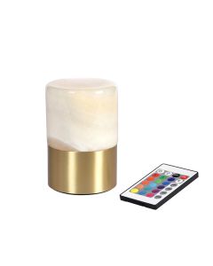 Duni langaton LED-valaisin Fleur 6kpl 8,2 x 12,3 cm 14 h messinki