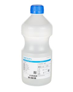 NaCl 0,9% huuhtelunestepullo 9mg/ml 1000ml 6kpl
