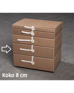 Arkistolaatikko A4 VP1 8cm nappi/nauha arkistokelpoinen 50kpl