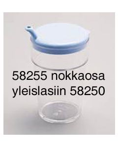 Nokkaosa vaaleansininen Juomalasiin 58250 9kpl