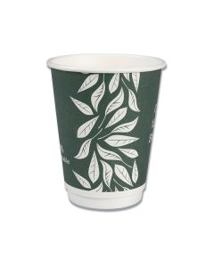 Green Leaves kuumakuppi 360ml biohajoava 25kpl double wall