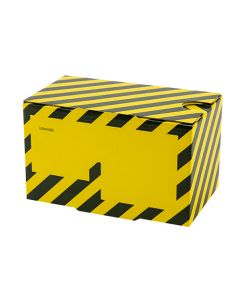 Postituslaatikko Uribox 105x105x175mm keltainen/musta