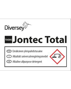 Jontec total käyttöliuostarra / etiketti 1L pulloon (1Q970038) 10 tarraa