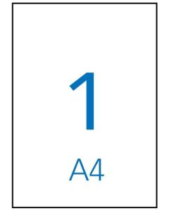 Multi3 tulostustarra A4 1-jakoinen 210x297mm 100ark