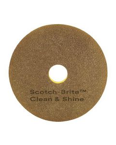 Laikka 3M Scotch-Brite Clean & Shin ruskea 14"/355mm 2-puoleinen