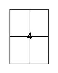 Multi3 tulostustarra 4-jakoinen 105x148mm 100ark