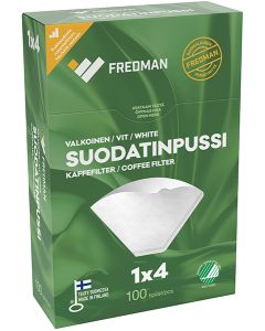 Fredman Suodatinpussi 1x4 valkoinen 100kpl