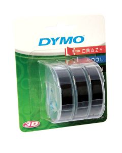 Dymo 3D kohokirjoitusteippi 9mm/3m 3 rullaa