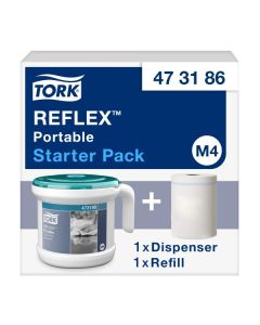 Tork M4 Reflex® kannettava vetopyyheannostelija (aloituspakkaus sis. vetopyyherullan)