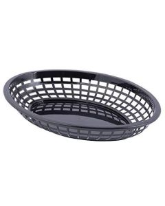 Tarjoilukori Jumbo musta soikea 30x23x5cm