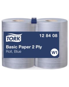 Tork W1 Basic paperipyyhe 2-krs sininen 36,9cm/340m x 2rll