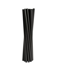 Muovipilli uudelleenkäytettävä PP musta Ø8mm 24cm 250kpl
