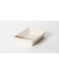 Kansi bagassirasialle 23,5x16 840ml kirkas RPET 40 kpl