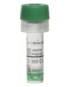 MiniCollect® Li-hepariiniputki 0,5ml kauhalla 50kpl