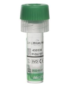 MiniCollect® Li-hepariiniputki 0,5ml kauhalla 50kpl