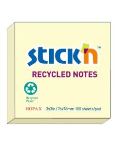 Stick´n Eko viestilappu keltainen 75x75mm 12nid