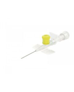 CLiP Ported perifeerinen IV-turvakanyyli (PUR) 24G 0,7x19mm keltainen 22ml/min 50kpl