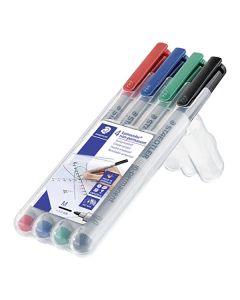 Staedtler Lumocolor® vesiliukoinen merkkauskynä  4 väriä M/1,0mm