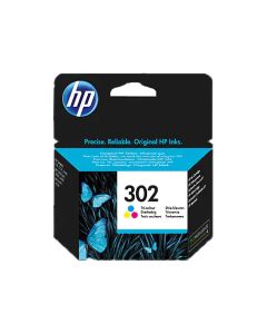 HP No.302 3-väripakkaus (cyan/mage/kelt) mustesuihkupatruuna