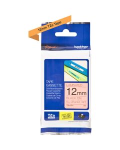 Brother P-Touch TZeB31 tarrakasetti 12mm/5m musta/neonoranssi