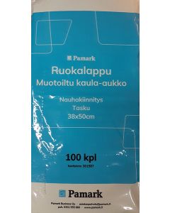 Pamark ruokalappu taskulla 38x50cm nauhakiinnitys  100kpl