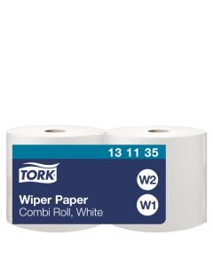 Tork W1/W2 Paperipyyhe 415 1-krs valkoinen 24cm/460m 2rll