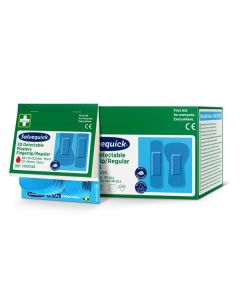 Salvequick sininen muovilaastari sormenpää/normaali 6x30kpl