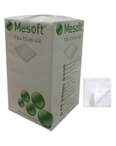 Mesoft kuitukangastaitos 7,5 x 7,5cm 100kpl epästeriili