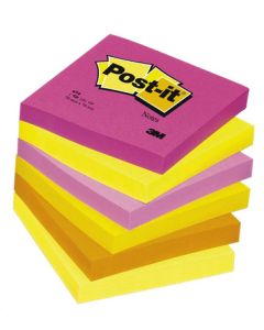 Post-It 654 Energetic viestilappu 76x76mm 6x100kpl