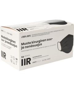 Kingfa maski/suunsuoja kumilenkit 3-krs musta type IIR musta 50kpl/pkt
