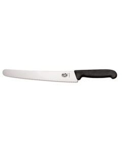 Leipäveitsi 26cm musta muovikahva