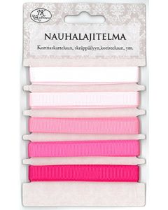 Nauhalajitelma pinkki 5kpl/1m