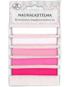 ! Nauhalajitelma pinkki 5kpl/1m