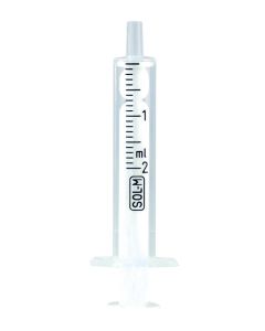 SOL-M&trade; ruisku 2 ml luer 2-osainen keskitetty 100 kpl