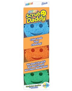 Scrub Daddy® puhdistussieni 3kpl (sininen, oranssi ja vihreä)