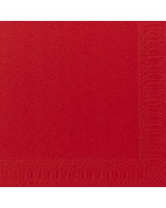 Duni lautasliina punainen 40x40cm 1/4 3-krs 125kpl