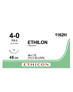 Ethilon sulamaton ommelaine FS-3 16mm 4-0 45cm musta 36kpl
