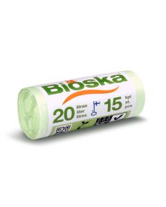 Bioska Biojätepussi 20L 420x500x0,016 15kpl