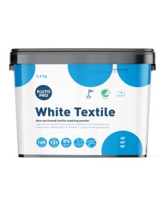 Kiilto Pro White Textile pyykinpesujauhe 6,5kg hajusteeton