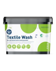Kiilto Pro Textile Wash kirjopyykinpesujauhe 4kg hajusteeton