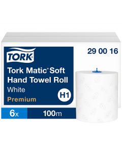 Tork H1 Matic Soft rullakäsipyyhe 2-krs  valkoinen 6rll