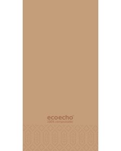 Duni lautasliina ecoecho® ruskea 40x40cm 1/8 2-krs 300kpl